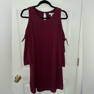Dress with shoulder cut outs in size medium